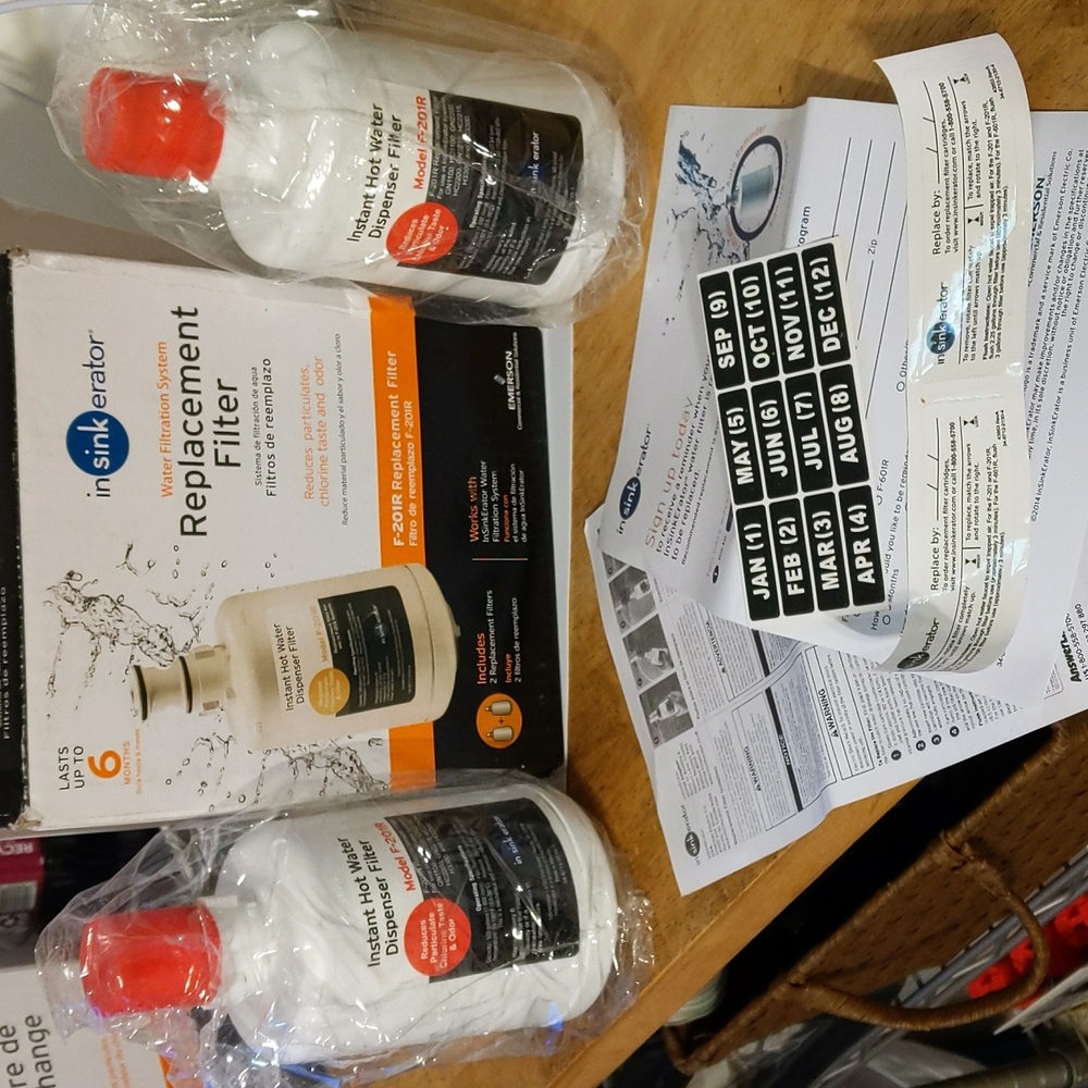 Insinkerator Hot Water Dispenser Filters F-201R Box of Two